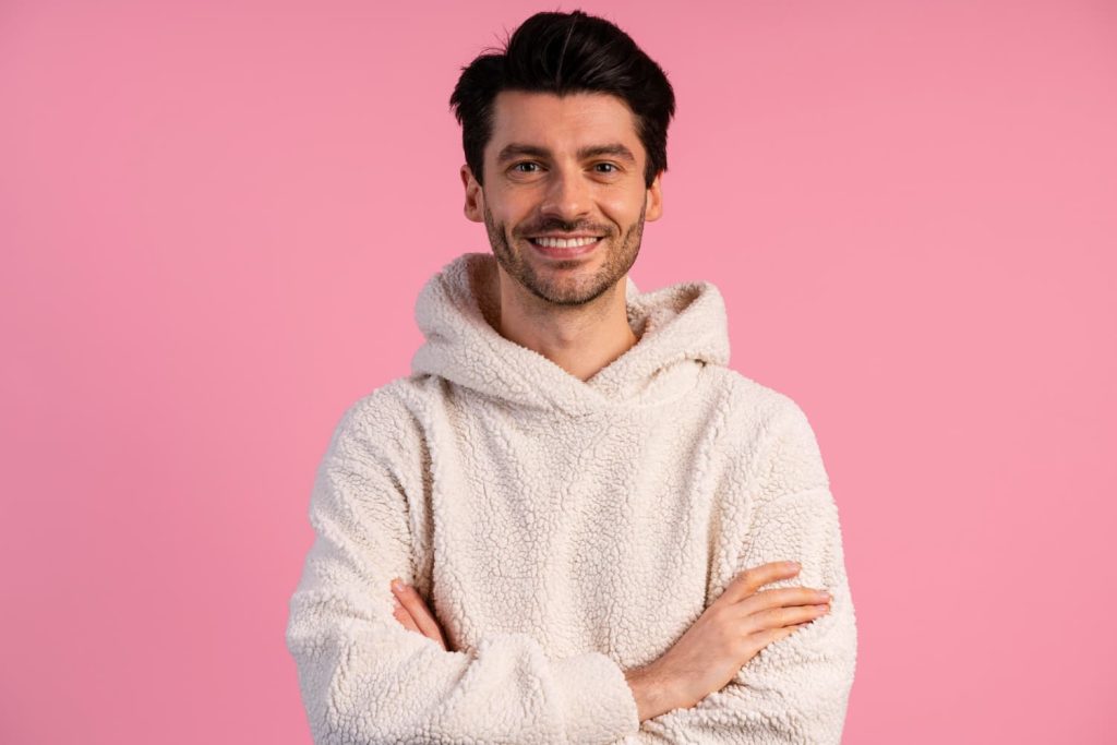 Men wear fleece hoodie in different types of hoodies