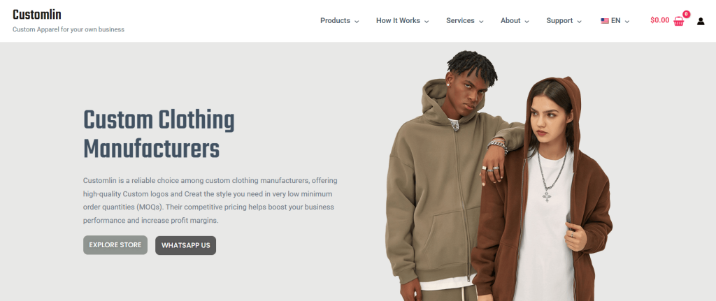 customlin clothing manufacturer