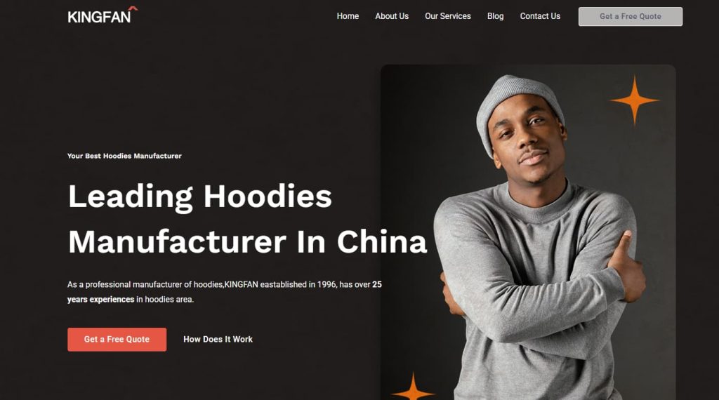 China Kingfan hoodies manufacturer
