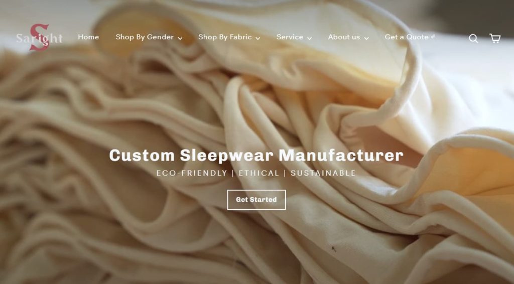 Saright loungewear manufacturer