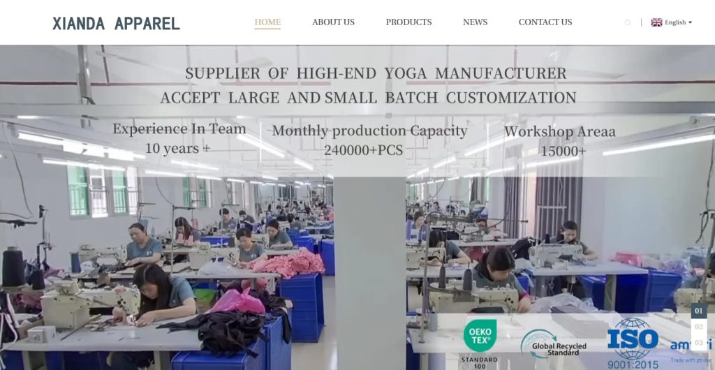 Xianda Apparel leggings manufacturer