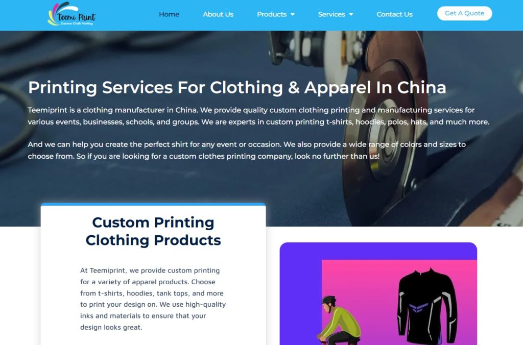 Teemiprint t-shirt manufacturers