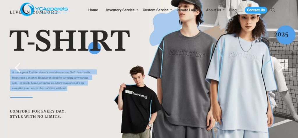 YC Apparels t-shirt manufacturers