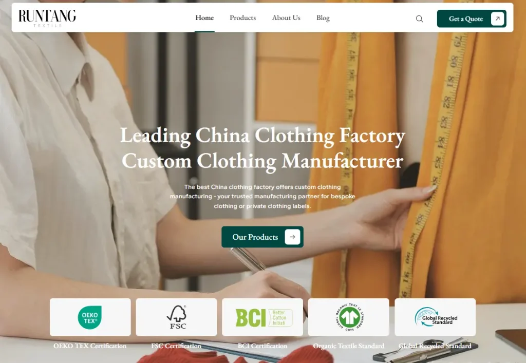 runtang polo shirt manufacturer