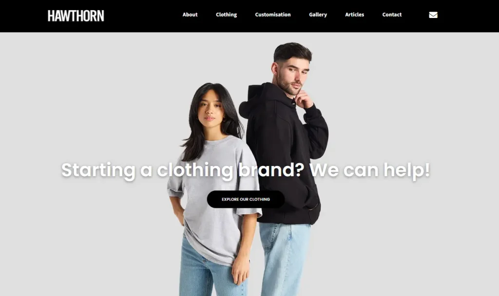 Hawthorn International clothing manufacturer